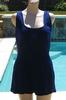 Vintage 30s Ocean Blue Victory Knitwear All Wool Swimsuit Bathing Suit B34-46