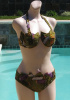 SOLD - Vintage 50s Gossard Swimwear Halter Neck Two Piece Bikini Swimsuit sz 36