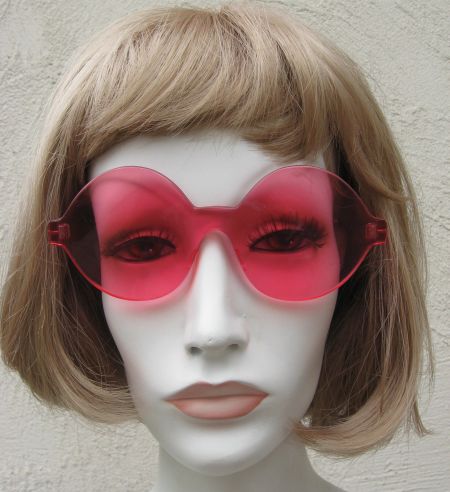 SOLD - Vintage 60's Italian PINK Twiggy Sunglasses