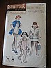 Vintage 50s Butterick 6147 Girls Swimsuit and Beach Coat ensemble pattern sz 10 B28