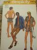 Vintage 70s Simplicity 5712 Teen Boys Unlined Jacket, Swim Shorts and Hip Hugger Swim Shorts Pattern