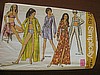 Vintage 70s Misses Maxi or Mini Shirt Shift & Bathing suit & Hip Hugger Pants sz 12 B34 UNCUT