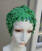 SOLD - Vintage 60s Kleinerts Olympic Sava Wave Green Rubber Swimcap size Large