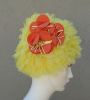 SOLD - NOS KLEINERTS Sava Wave Yellow Ruffled Floral Swim Cap sz Average