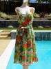 Vintage 60s 70s LANZ ORIGINAL Floral Summer Sun Dress B34