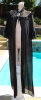 Vintage Henson Lacy Black Nylon Semi Sheer Robe size 34