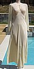 Late 40's Extacee Ivory Lingerie Long Sleeve Nightgown sz 13 B33