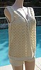 Vintage early 60's Rose Marie Reid White Leather & Lace Playsuit Sunsuit 10/32