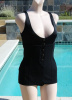 Vintage 90s Victoria Secret Black Swimsuit Bathing Suit sz 8