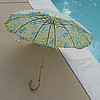 Vintage Watercolor Floral Nylon Umbrella Parisol