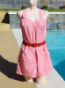 Vintage 40s Queen Casuals Pink Cotton Romper Playsuit size 20 B38